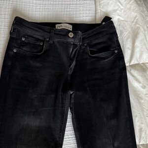 Zara Women's Jet Black Skinny Jeans